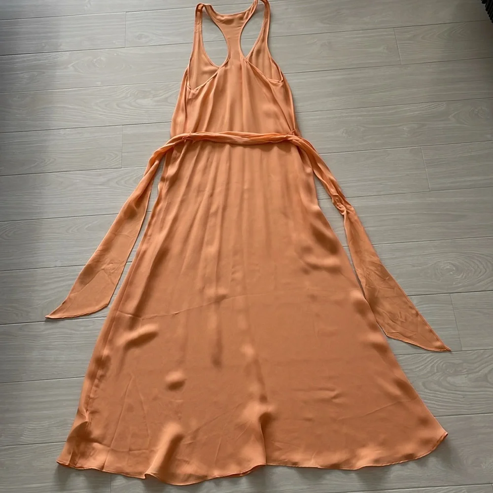 Charlie Peach Silk Coverup - Picture 6 of 11